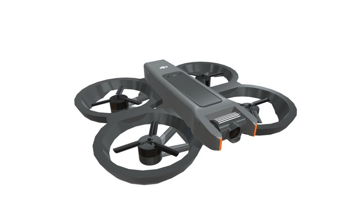 DJI Avata 2 FPV Drone 3D Model