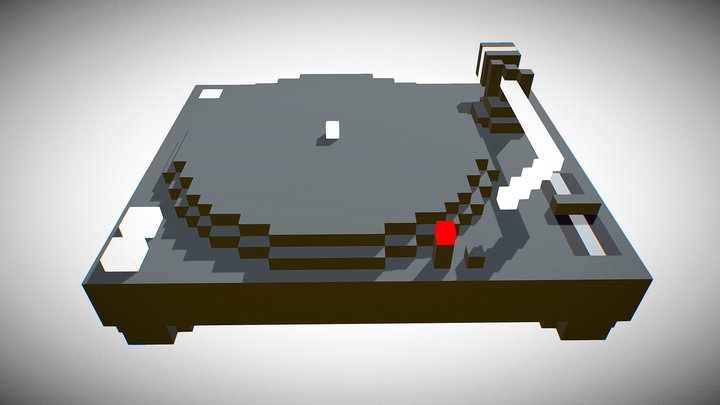 voxel Turntable 3D Model