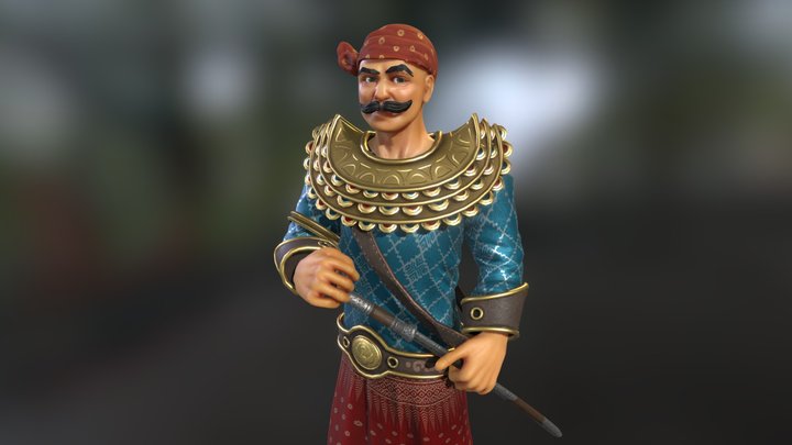 King Bayinnaung 3D Model