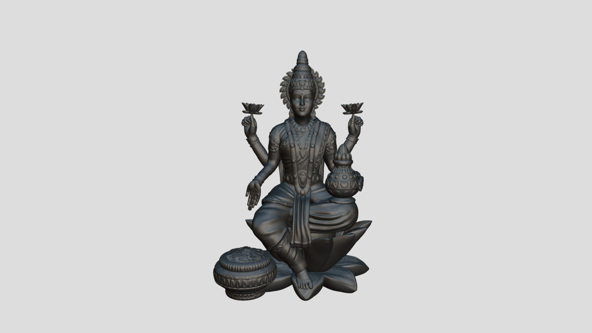 Lordess Lakshmi - Buy Royalty Free 3D model by Karan.Malhotra [495b5d1 ...