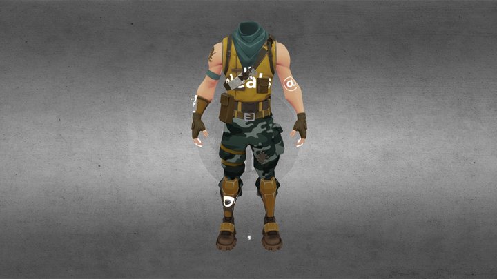 Military Skin | Fortnite 3D Model