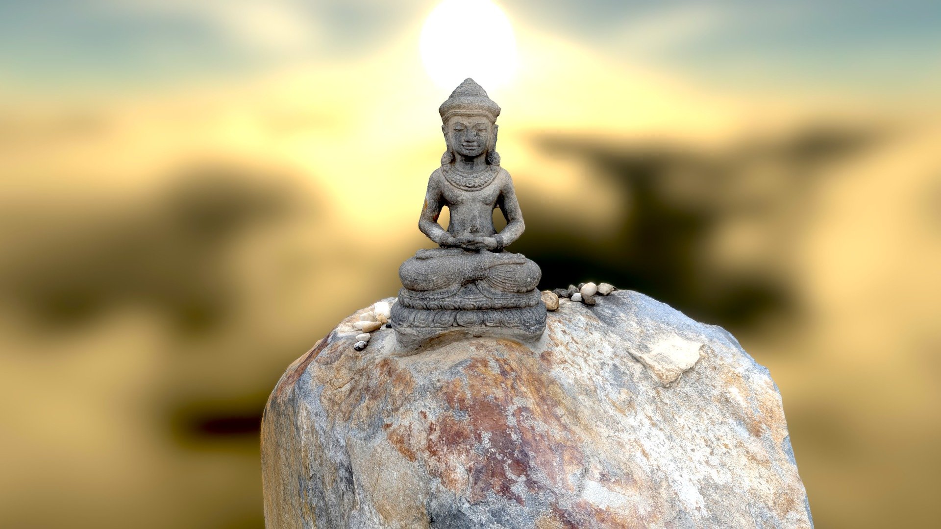 Buddha Amitabha - 3D model by hibari_solutions [495c328] - Sketchfab