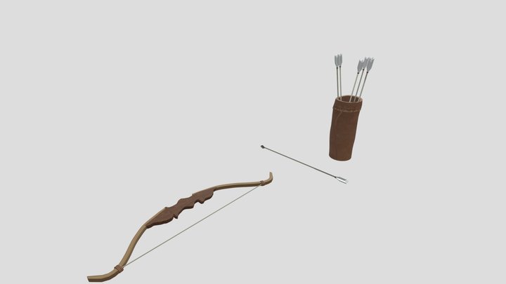Bow&arrow 3D Model