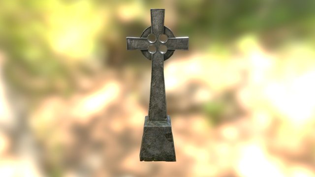 Stone Cross 3D Model