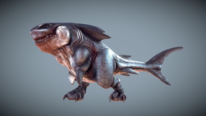Megalodon Rex (WIP#3) Animating 3D Model