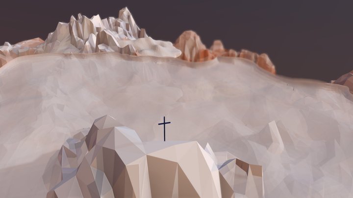 Rysy mountain 3D Model