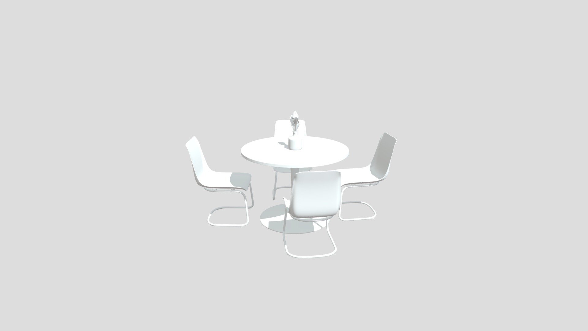 Ikea DOCKSTA TOBIAS Table And 4 Chairs