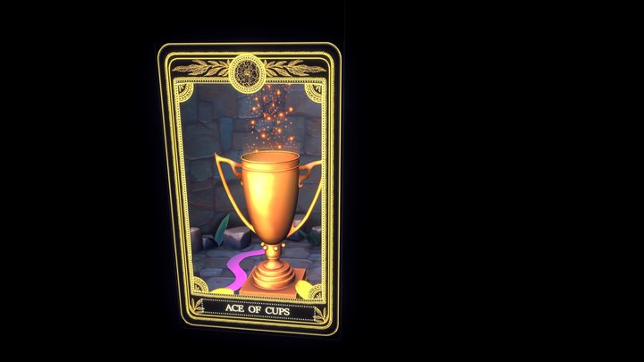 Ace of Cups 3D Model