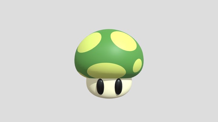 1up_SM64_ Custom 3D Model