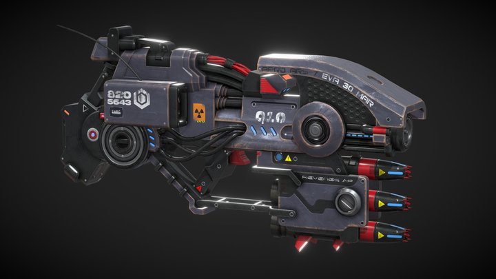 Rapture Gun 3D Model