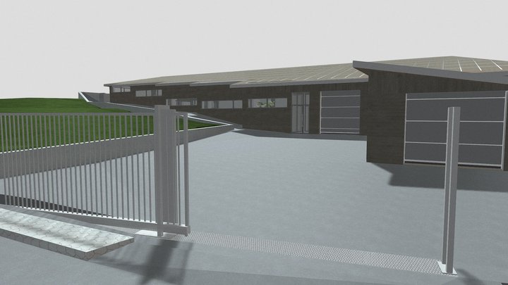 garage for 6 places 3D Model