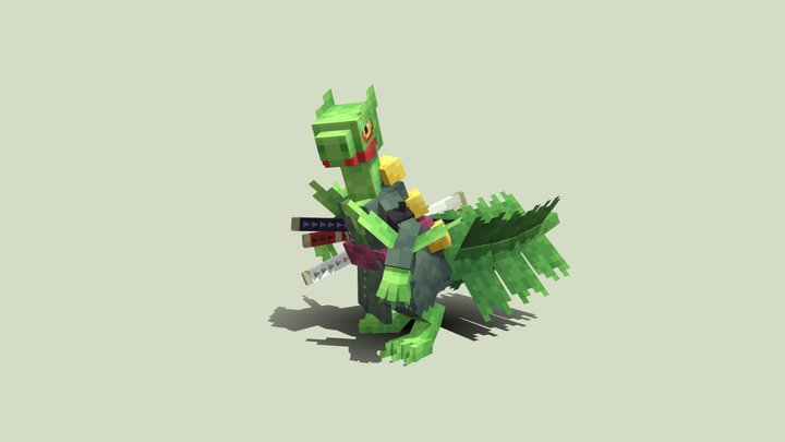 Sceptile Onepiece Cobblemon 3D Model