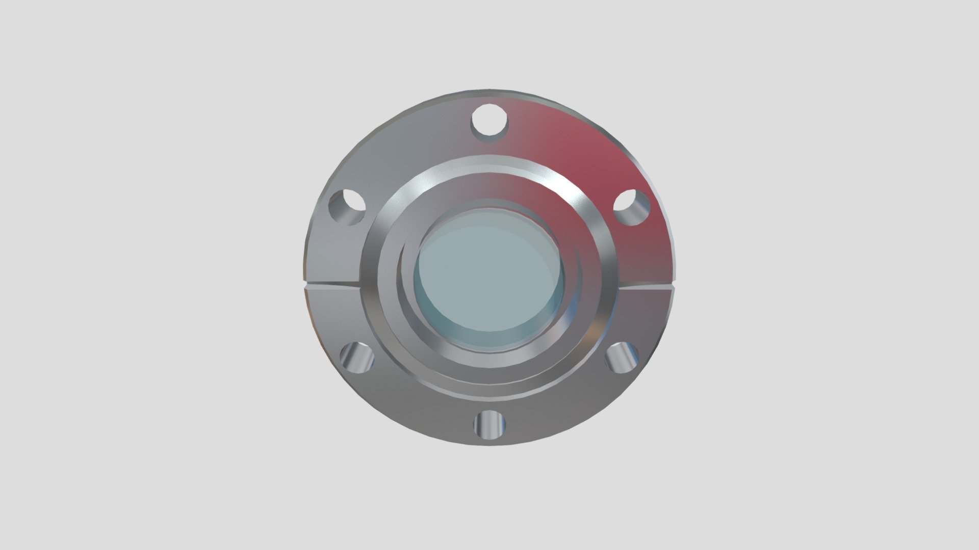 CF40 Flange with Sapphire Window (28 mm) — Sketchfab embed 3D viewer