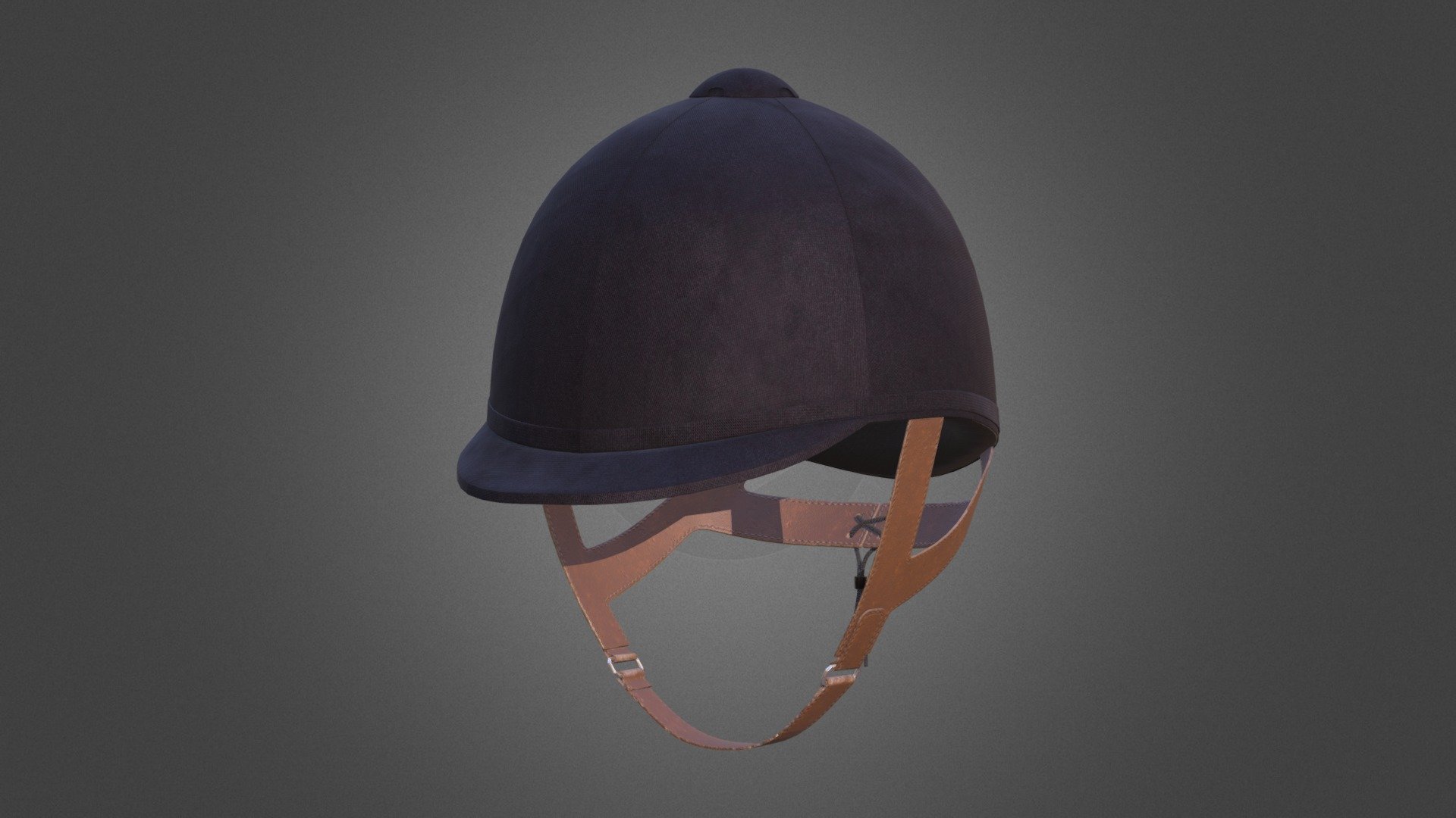 Classic Jockey helmet for horseriding athlete 3D model by Vitamin