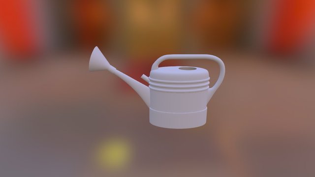 Plastic Watering Can 3D Model