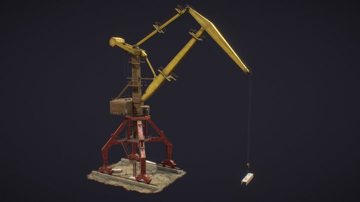 Port crane "Sokol" 3D Model