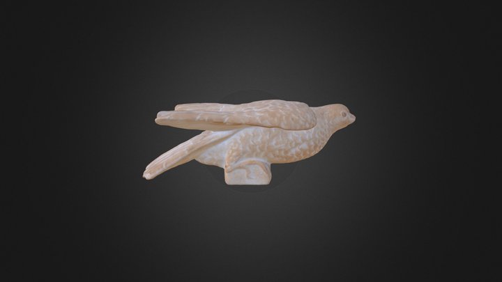 Bird with Open Wings 3D Model