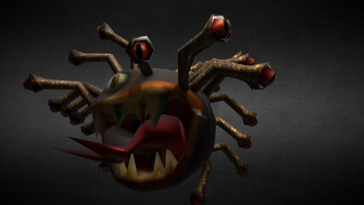 lowpoly Beholder <300kb 3D Model