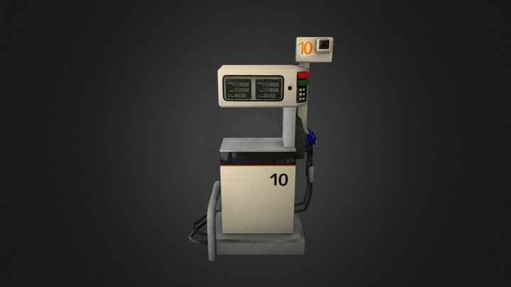 Gas Station 3D Model