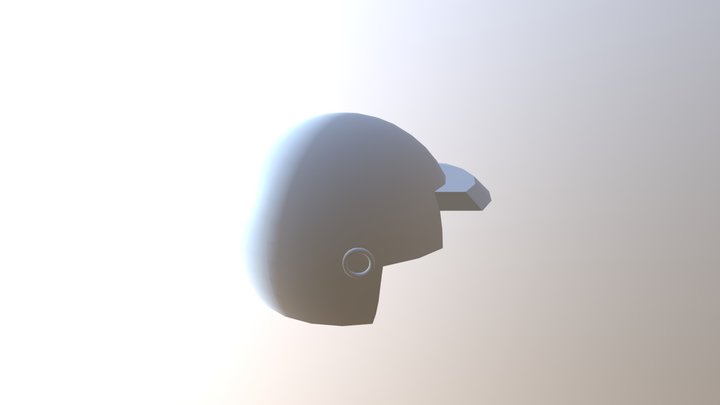 Biker Helmet 3D Model