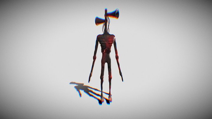 Demon Siren Head 3D Model