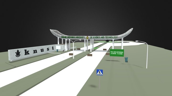 KNUST Entrance 3D Model
