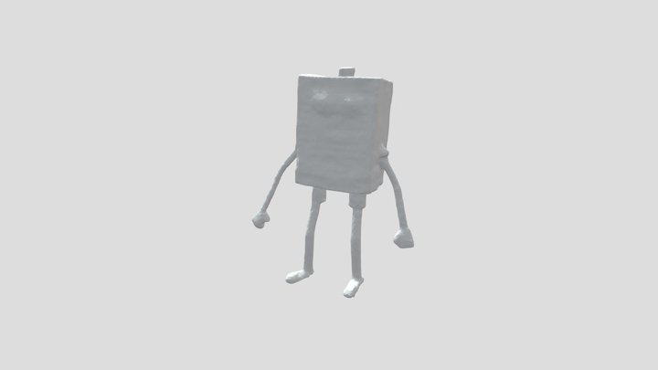 spongebop furnace (rigged but no texture) 3D Model