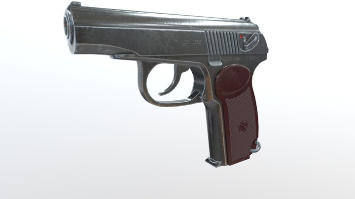 9-мм пистолет макарова, (Makarov) 3D Model