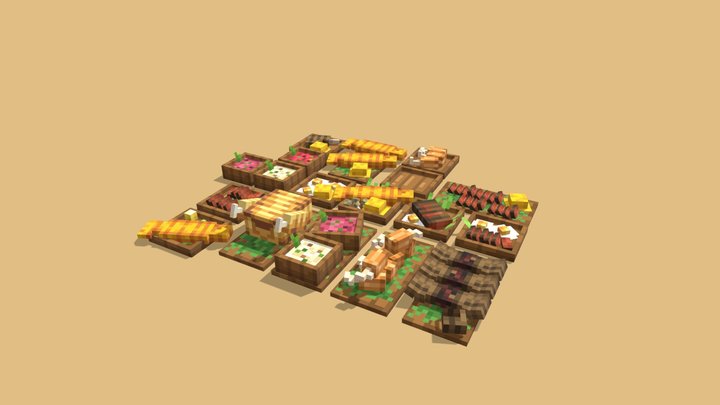 Furniture - Food Pack 3D Model