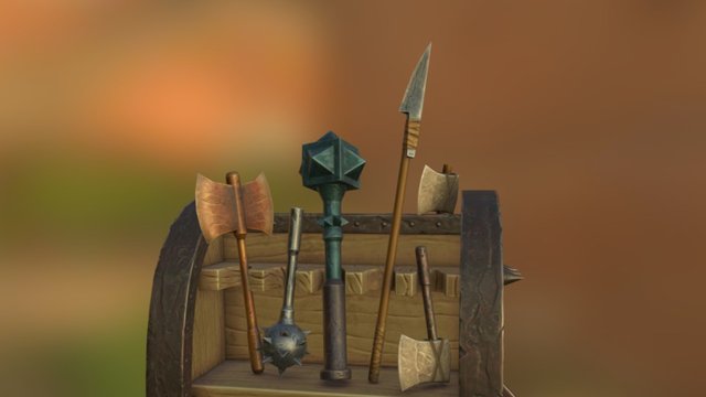 Weaponry- All- Low 3D Model