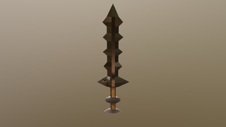Dragonite Sword with Texture 3D Model