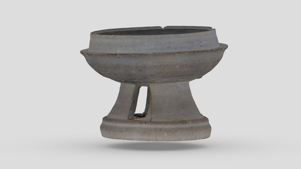 須恵器 高坏（稲荷山古墳出土）　Sue ware pedestaled dish