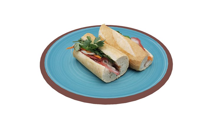 Bánh Mì (Baguette Sandwich) 3D Model