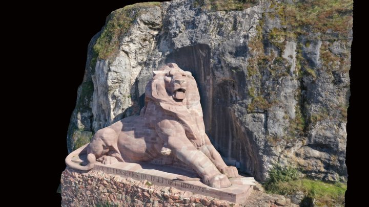 ©Skypic - Lion de Bartholdi à Belfort 3D Model