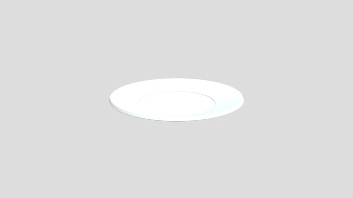 Elegant Empty Kitchen Dish - 3D Model 3D Model