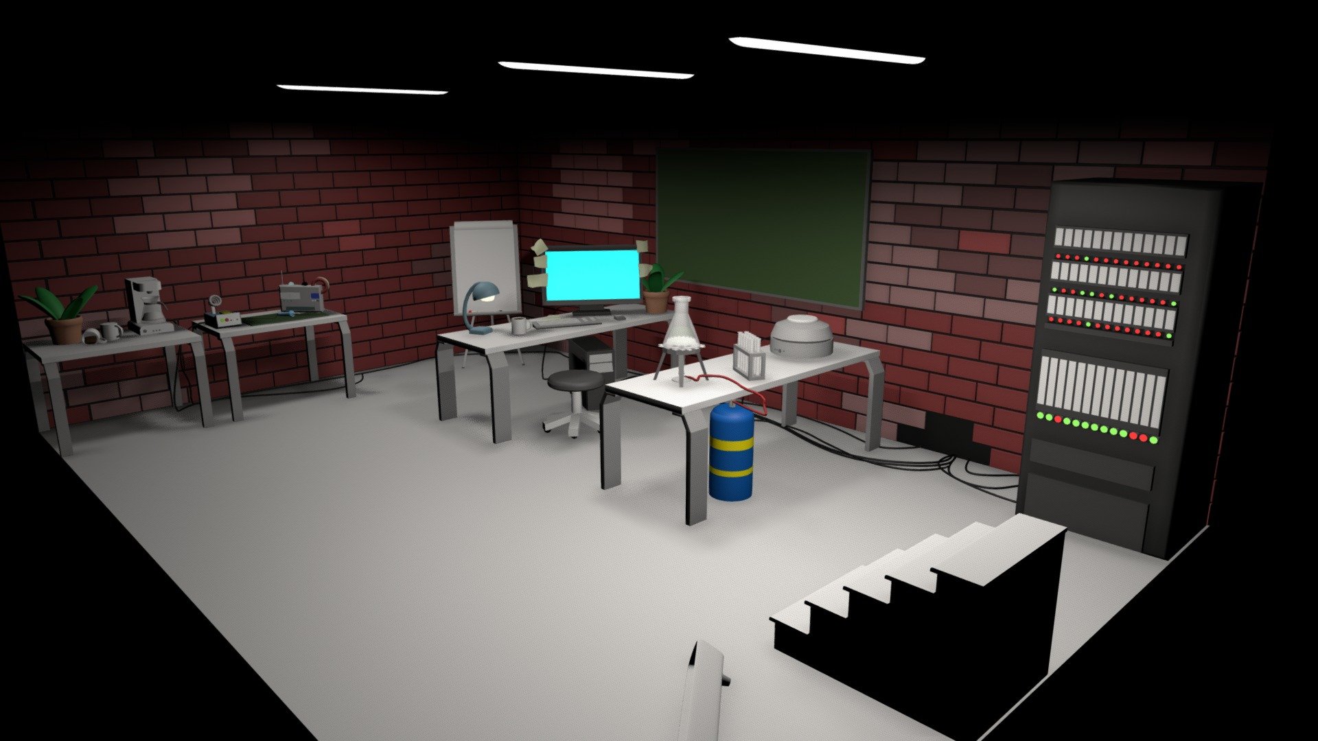 Underground Laboratory - 3D model by Raffli [4974c3e] - Sketchfab