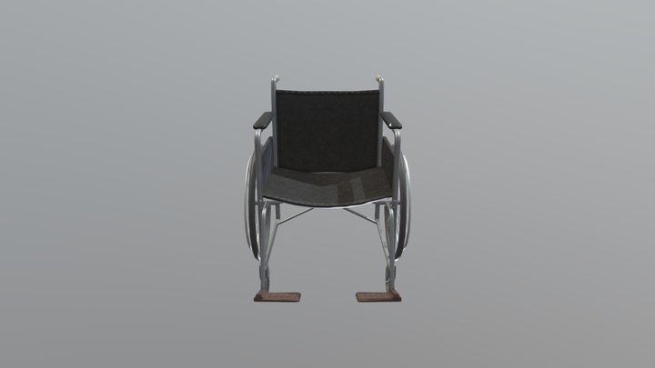 1950s Wheelchair 3D Model