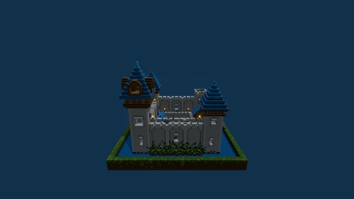 Voxel Art - Castle 3D Model