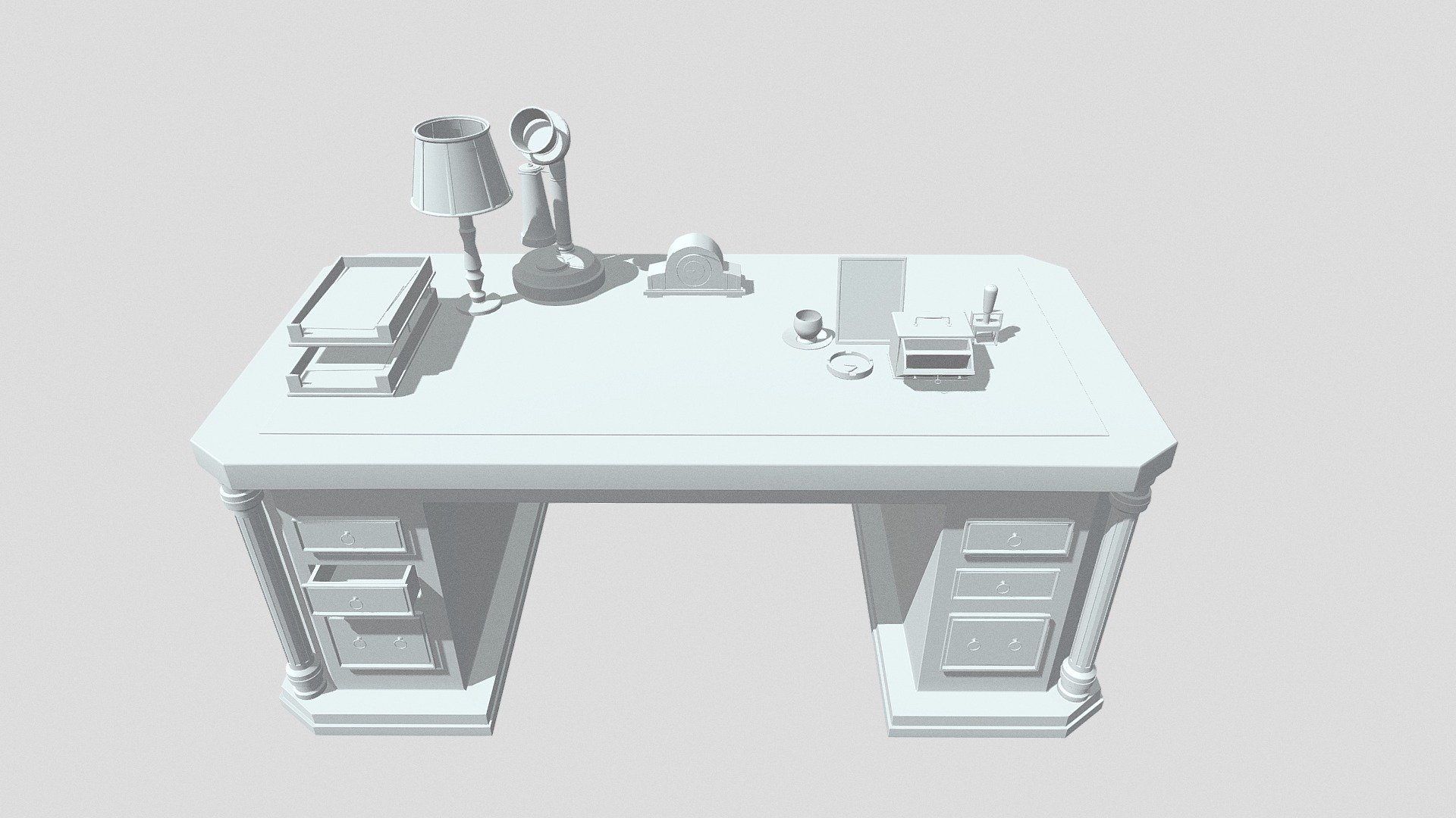 cabinet desk composition start