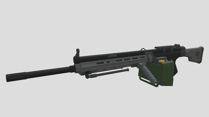 Low Poly HK21 3D Model