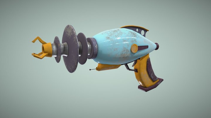 Space Gun 3D Model