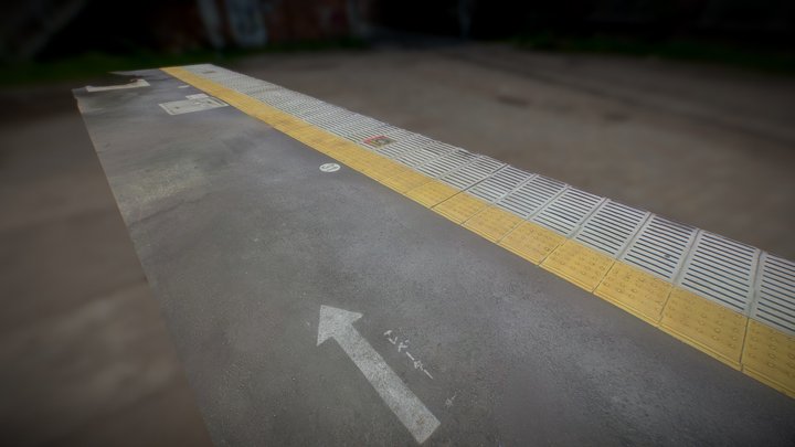 Tokyo train platform 3D Model