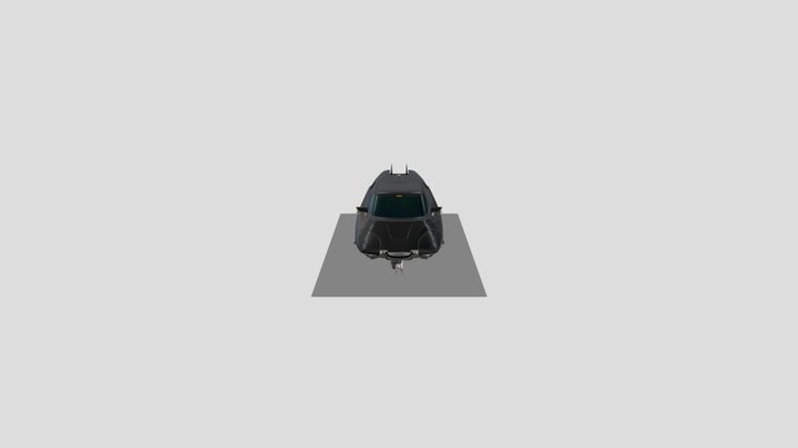 Free_cyberpunk_hovercar 3D Model