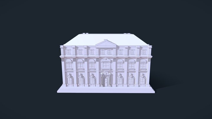 Neobaroque Building 3D Model