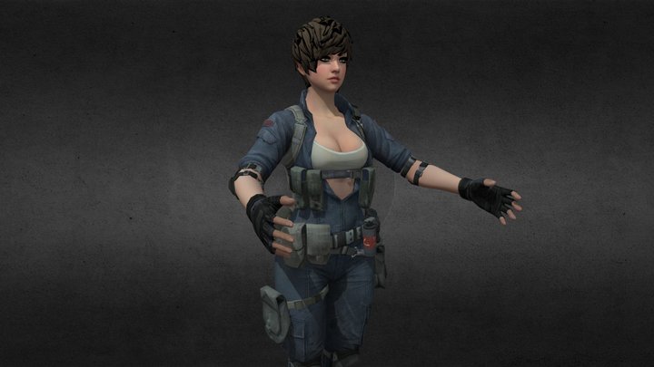 Sudden Attack 2 - Female 3D Model