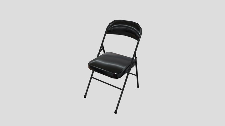 Metal Folding Chair 3D Model