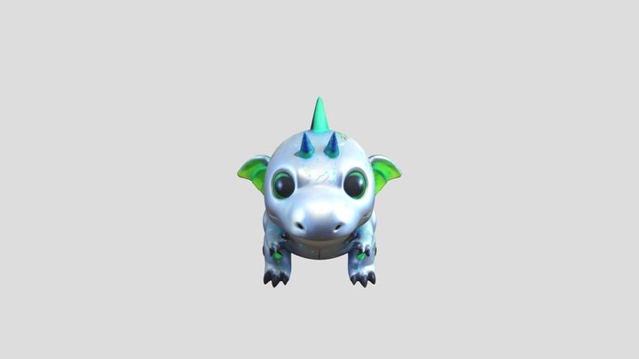 Chucnky Alien Dragon 3D Model