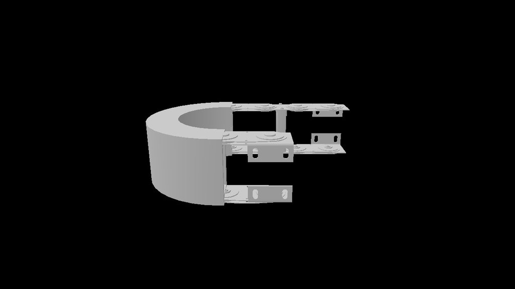 Serie Steel 3000NT Cable chain in bright zi... 3D model by