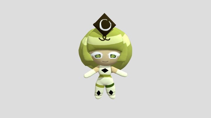 green tea mousse cookie v2 3D Model