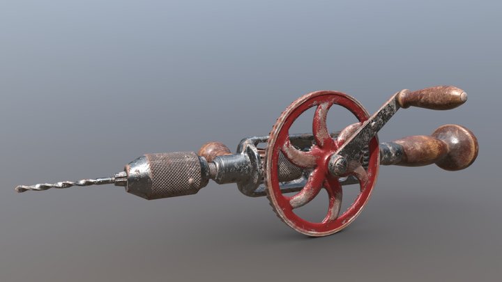 Millers Falls hand drill - GAP Assignment 3D Model